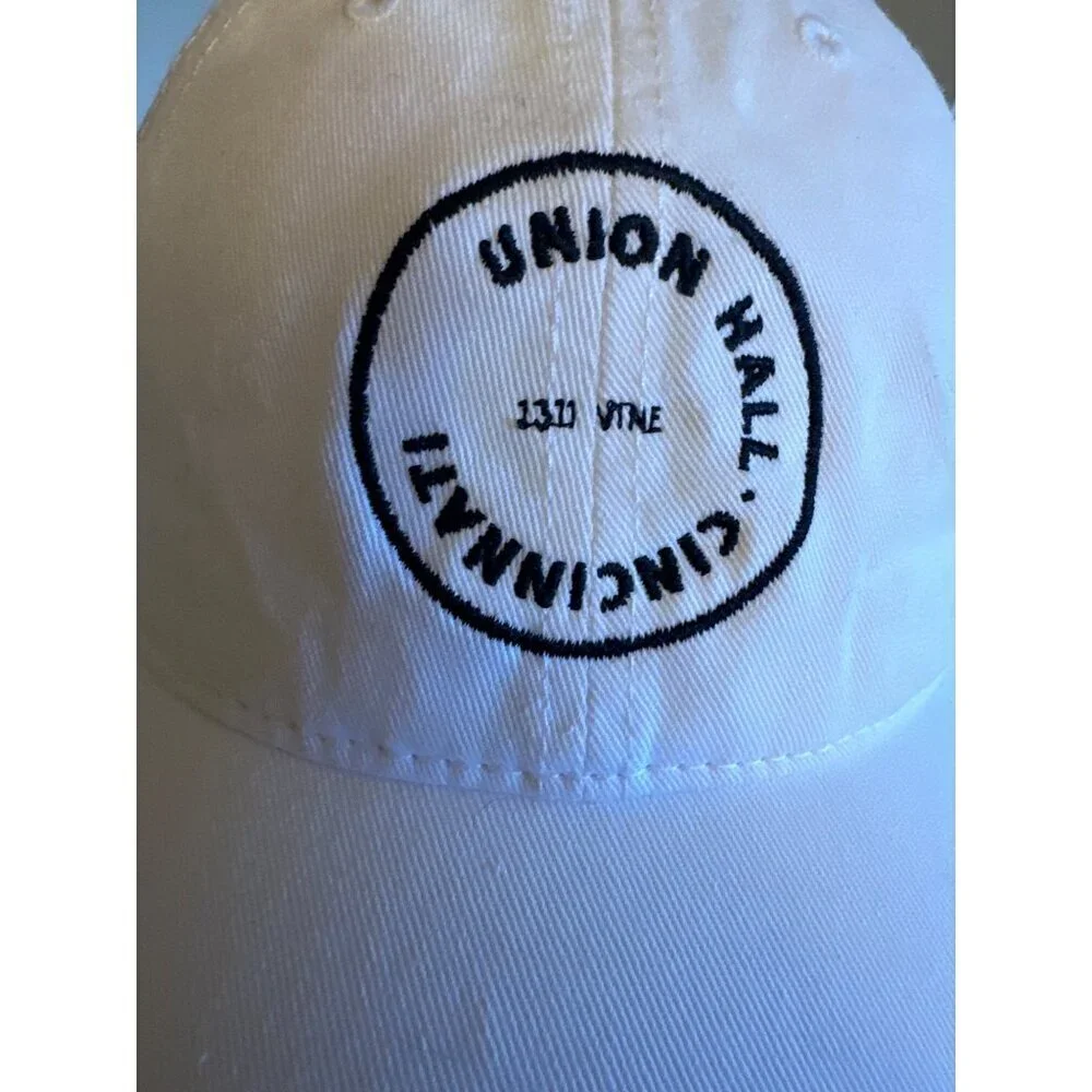 Union Hall Cincinnati 1310 Vine Cap America White Adjustable‎ Baseball Hat
